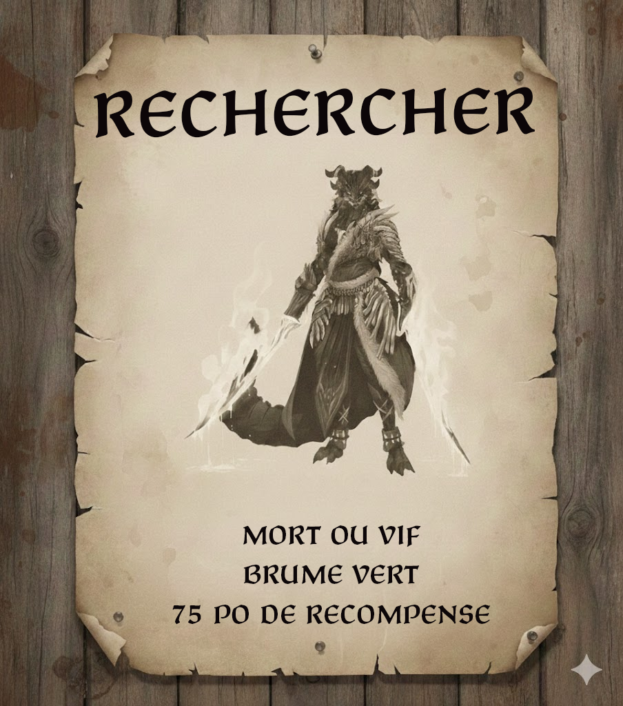 Avis de recherche: Brume vert